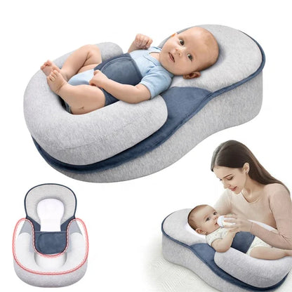 Baby Anti-Reflux Lounger Pillow With Side Support