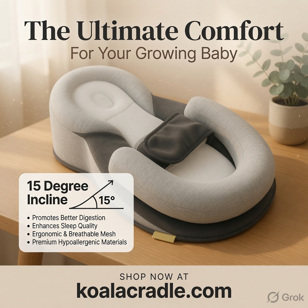Baby Anti-Reflux Lounger Pillow With Side Support