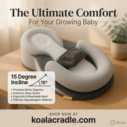 Baby Anti-Reflux Lounger Pillow With Side Support