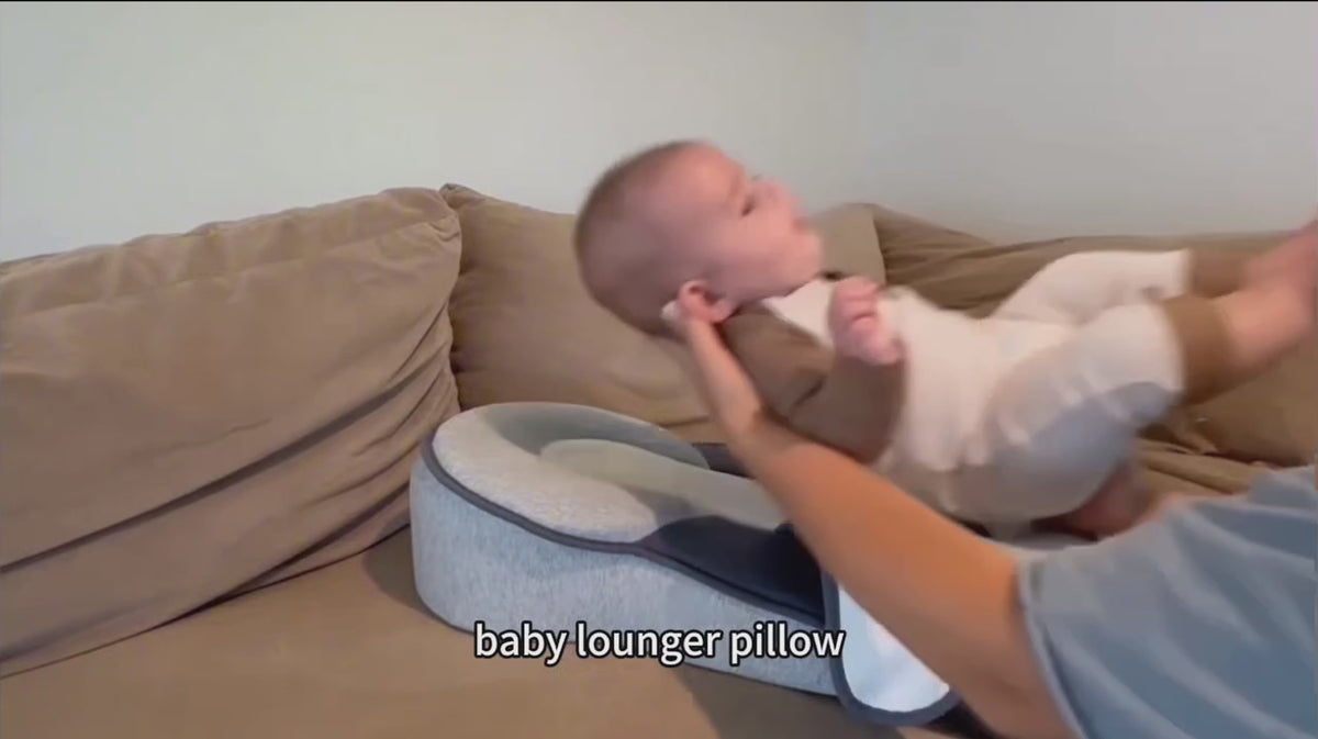 Baby Anti-Reflux Lounger Pillow With Side Support